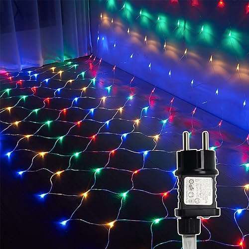 Sonnewelt 2x2m 198 LED Lichternetz Außen Lichterkette Netz Outdoor Lichterkette Netzlicht Weihnachtslichter Außenlichterkette Dekorative Lichterketten LED Lichternetz Outdoor, Farbig Sonnewelt 2x2m 198 LED Lichternetz Außen Lichterkette Netz Outdoor Lichterkette Netzlicht Weihnachtslichter Außenlichterkette Dekorative Lichterketten LED Lichternetz Outdoor, Farbig von Sonnewelt