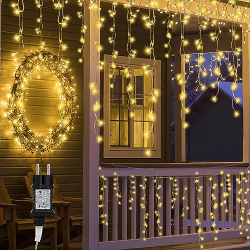 Sonnewelt Außen Eisregen Lichterkette Warmweiß Lichtervorhang Eiszapfen LED Außenlichterkette 5m 200 LED Inner Zimmer Deko mit 8 Modi IP44 Wasserdicht Lichterkettenvorhang Wasserfall Lichtervorhang Sonnewelt Außen Eisregen Lichterkette Warmweiß Lichtervorhang Eiszapfen LED Außenlichterkette 5m 200 LED Inner Zimmer Deko mit 8 Modi IP44 Wasserdicht Lichterkettenvorhang Wasserfall Lichtervorhang von Sonnewelt