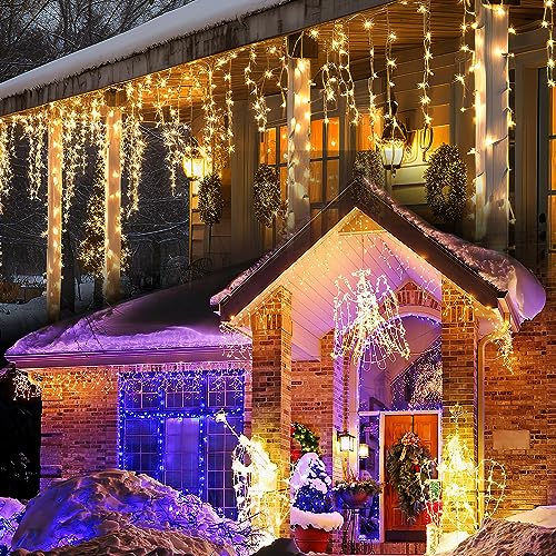 Sonnewelt Eisregen lichterkette außen 15m 600 leds lichterketten aussen mit Stecker fairy lights innen für Party Garten Weihnachten Hochzeit Beleuchtung Deko Warmweiß Sonnewelt Eisregen lichterkette außen 15m 600 leds lichterketten aussen mit Stecker fairy lights innen für Party Garten Weihnachten Hochzeit Beleuchtung Deko Warmweiß von Sonnewelt