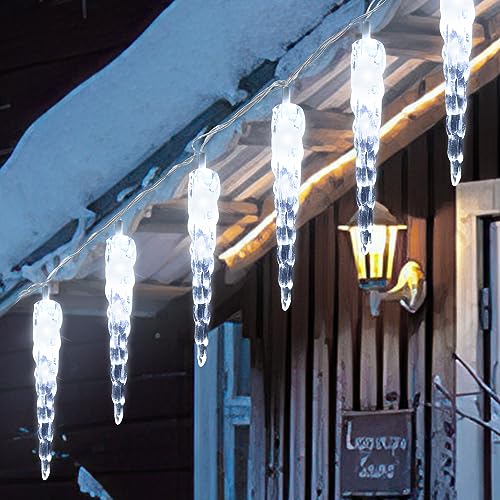 Sonnewelt Eiszapfen lichterkette außen 5m 40 leds lichterketten aussen mit Stecker fairy lights innen für Party Garten Weihnachten Hochzeit Beleuchtung Deko Kaltweiß Sonnewelt Eiszapfen lichterkette außen 5m 40 leds lichterketten aussen mit Stecker fairy lights innen für Party Garten Weihnachten Hochzeit Beleuchtung Deko Kaltweiß von Sonnewelt