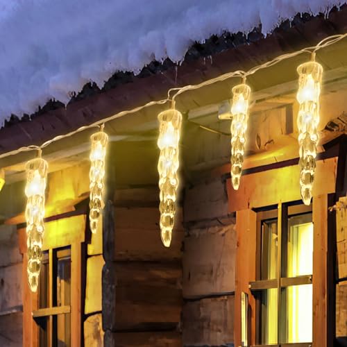Sonnewelt Eiszapfen lichterkette außen 5m 40 leds lichterketten aussen mit Stecker fairy lights innen für Party Garten Weihnachten Hochzeit Beleuchtung Deko Warmweiß Sonnewelt Eiszapfen lichterkette außen 5m 40 leds lichterketten aussen mit Stecker fairy lights innen für Party Garten Weihnachten Hochzeit Beleuchtung Deko Warmweiß von Sonnewelt
