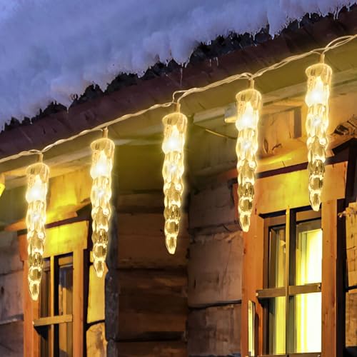 Sonnewelt Eiszapfen lichterkette außen 5m 40 leds lichterketten aussen mit Stecker fairy lights innen für Party Garten Weihnachten Hochzeit Beleuchtung Deko Warmweiß Sonnewelt Eiszapfen lichterkette außen 5m 40 leds lichterketten aussen mit Stecker fairy lights innen für Party Garten Weihnachten Hochzeit Beleuchtung Deko Warmweiß von Sonnewelt