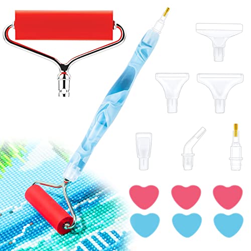 Sonsage Painting Resin Pen Only Hellblau 5D Ergonomic Diamond Art Roller Zubehör und Werkzeuge Set Dots Round Square Drill Wax Pens Holder Supplies Sonsage Painting Resin Pen Only Hellblau 5D Ergonomic Diamond Art Roller Zubehör und Werkzeuge Set Dots Round Square Drill Wax Pens Holder Supplies von Sonsage