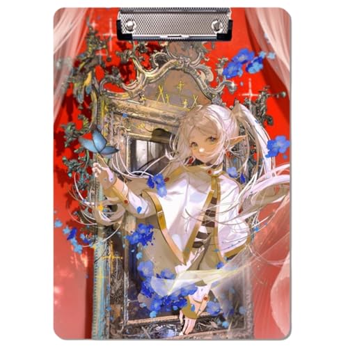 Sonsoke Anime Frieren Schulordner - 31 x 22 cm PP-Kunststoff-Heftmappe mit Clip für A4 Unterlagen - Prüfungs- & Hausaufgaben (Frieren 4) von Sonsoke