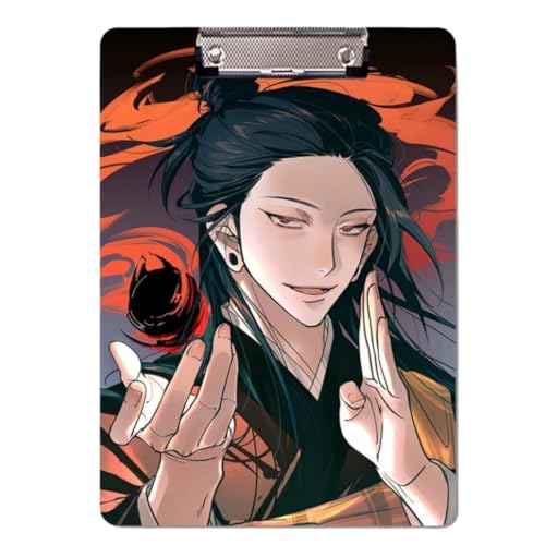 Sonsoke Anime Fushiguro Megumi Schulordner - 31 x 22 cm PP-Kunststoff-Heftmappe mit Clip für A4 Unterlagen - Prüfungs- & Hausaufgaben (Geto Suguru) von Sonsoke