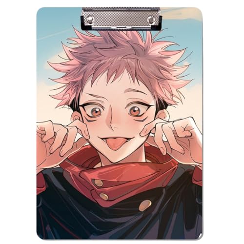 Sonsoke Anime Fushiguro Megumi Schulordner - 31 x 22 cm PP-Kunststoff-Heftmappe mit Clip für A4 Unterlagen - Prüfungs- & Hausaufgaben (Itadori Yuji) von Sonsoke
