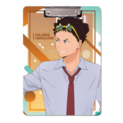 Sonsoke Anime Hinata Shoyo Schulordner - 31 x 22 cm PP-Kunststoff-Heftmappe mit Clip für A4 Unterlagen - Prüfungs- & Hausaufgaben (Iwaizumi Hajime) von Sonsoke