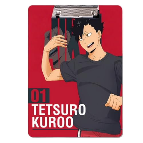Sonsoke Anime Hinata Shoyo Schulordner - 31 x 22 cm PP-Kunststoff-Heftmappe mit Clip für A4 Unterlagen - Prüfungs- & Hausaufgaben (Tetsuro Kuroo) von Sonsoke