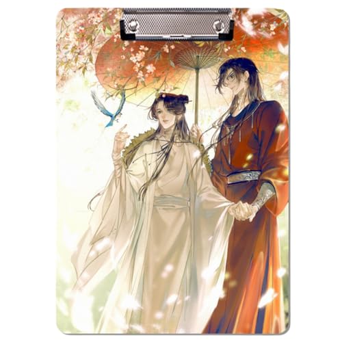Sonsoke Anime HuaCheng Schulordner - 31 x 22 cm PP-Kunststoff-Heftmappe mit Clip für A4 Unterlagen - Prüfungs- & Hausaufgaben (HuaCheng 5) von Sonsoke