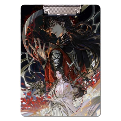 Sonsoke Anime HuaCheng Schulordner - 31 x 22 cm PP-Kunststoff-Heftmappe mit Clip für A4 Unterlagen - Prüfungs- & Hausaufgaben (HuaCheng 7) von Sonsoke