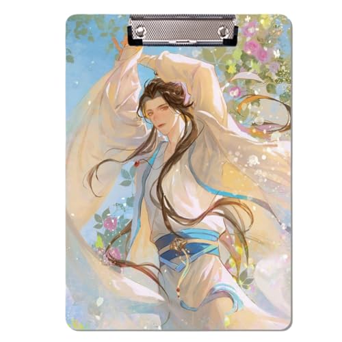 Sonsoke Anime HuaCheng Schulordner - 31 x 22 cm PP-Kunststoff-Heftmappe mit Clip für A4 Unterlagen - Prüfungs- & Hausaufgaben (XieLian 1) von Sonsoke