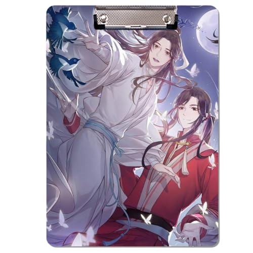Sonsoke Anime HuaCheng Schulordner - 31 x 22 cm PP-Kunststoff-Heftmappe mit Clip für A4 Unterlagen - Prüfungs- & Hausaufgaben (XieLian 3) von Sonsoke