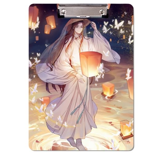 Sonsoke Anime HuaCheng Schulordner - 31 x 22 cm PP-Kunststoff-Heftmappe mit Clip für A4 Unterlagen - Prüfungs- & Hausaufgaben (XieLian 4) von Sonsoke