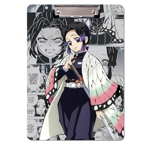 Sonsoke Anime Kochou Shinobu Schulordner - 31 x 22 cm PP-Kunststoff-Heftmappe mit Clip für A4 Unterlagen - Prüfungs- & Hausaufgaben (Kochou Shinobu 1) von Sonsoke