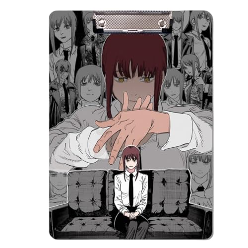 Sonsoke Anime Power Schulordner - 31 x 22 cm PP-Kunststoff-Heftmappe mit Clip für A4 Unterlagen - Prüfungs- & Hausaufgaben (Makima 2) von Sonsoke