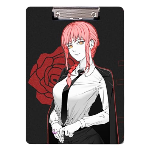 Sonsoke Anime Power Schulordner - 31 x 22 cm PP-Kunststoff-Heftmappe mit Clip für A4 Unterlagen - Prüfungs- & Hausaufgaben (Makima 4) von Sonsoke