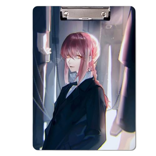 Sonsoke Anime Power Schulordner - 31 x 22 cm PP-Kunststoff-Heftmappe mit Clip für A4 Unterlagen - Prüfungs- & Hausaufgaben (Makima 5) von Sonsoke
