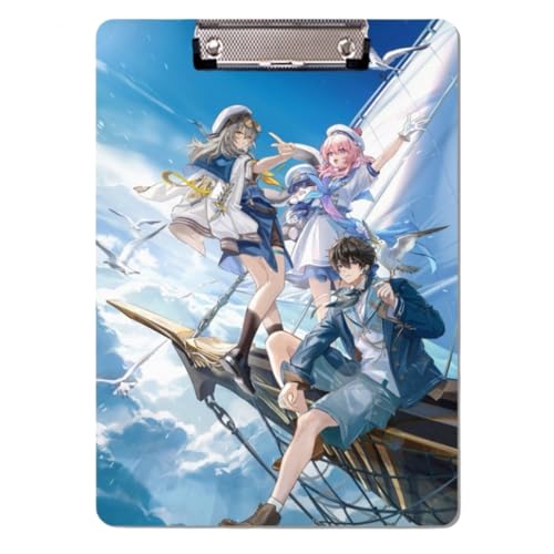 Sonsoke Anime Sunday Schulordner - 31 x 22 cm PP-Kunststoff-Heftmappe mit Clip für A4 Unterlagen - Prüfungs- & Hausaufgaben (Stil 1) von Sonsoke