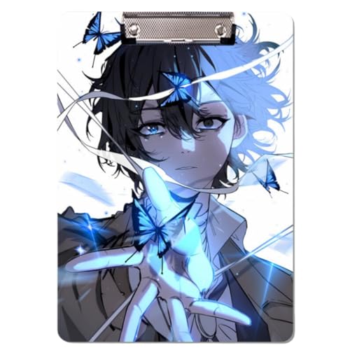 Sonsoke Anime dazai osamu Schulordner - 31 x 22 cm PP-Kunststoff-Heftmappe mit Clip für A4 Unterlagen - Prüfungs- & Hausaufgaben (dazai osamu 4) von Sonsoke