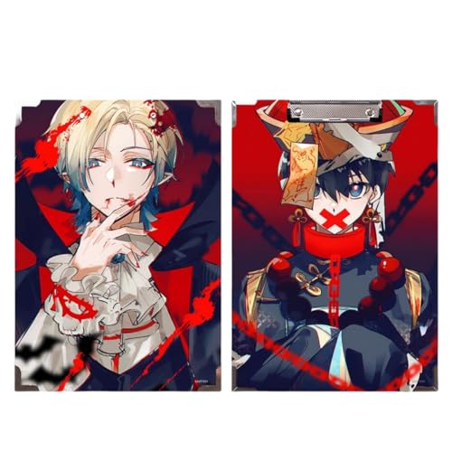 Sonsoke Bachira Meguru Anime Holz-Schulordner - 31 x 22 cm Massivholz-Heftmappe mit Metallclip für A4 Unterlagen - Prüfungs- & Hausaufgaben (Michael) von Sonsoke