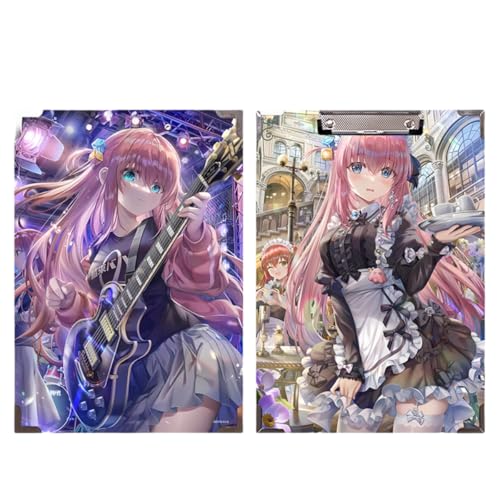 Sonsoke Gotoh Hitori Anime Holz-Schulordner - 31 x 22 cm Massivholz-Heftmappe mit Metallclip für A4 Unterlagen - Prüfungs- & Hausaufgaben (Gotoh Hitori 3) von Sonsoke