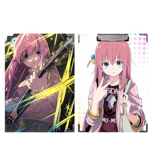 Sonsoke Gotoh Hitori Anime Holz-Schulordner - 31 x 22 cm Massivholz-Heftmappe mit Metallclip für A4 Unterlagen - Prüfungs- & Hausaufgaben (Gotoh Hitori 4) von Sonsoke