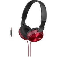 SONY MDR-ZX310AP Kopfhörer schwarz, rot von Sony