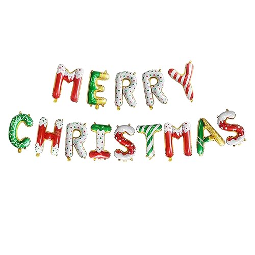 Soochat Merry Christmas Balloons Banner, Christmas Letter Aluminum Foil Balloons, Xmas Party Decorations Supplies Soochat Merry Christmas Balloons Banner, Christmas Letter Aluminum Foil Balloons, Xmas Party Decorations Supplies von Soochat