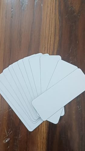 Sooyee 54 Stück (3,2 x 1,2) magnetische, trocken abwischbare Etiketten, weiß von Sooyee