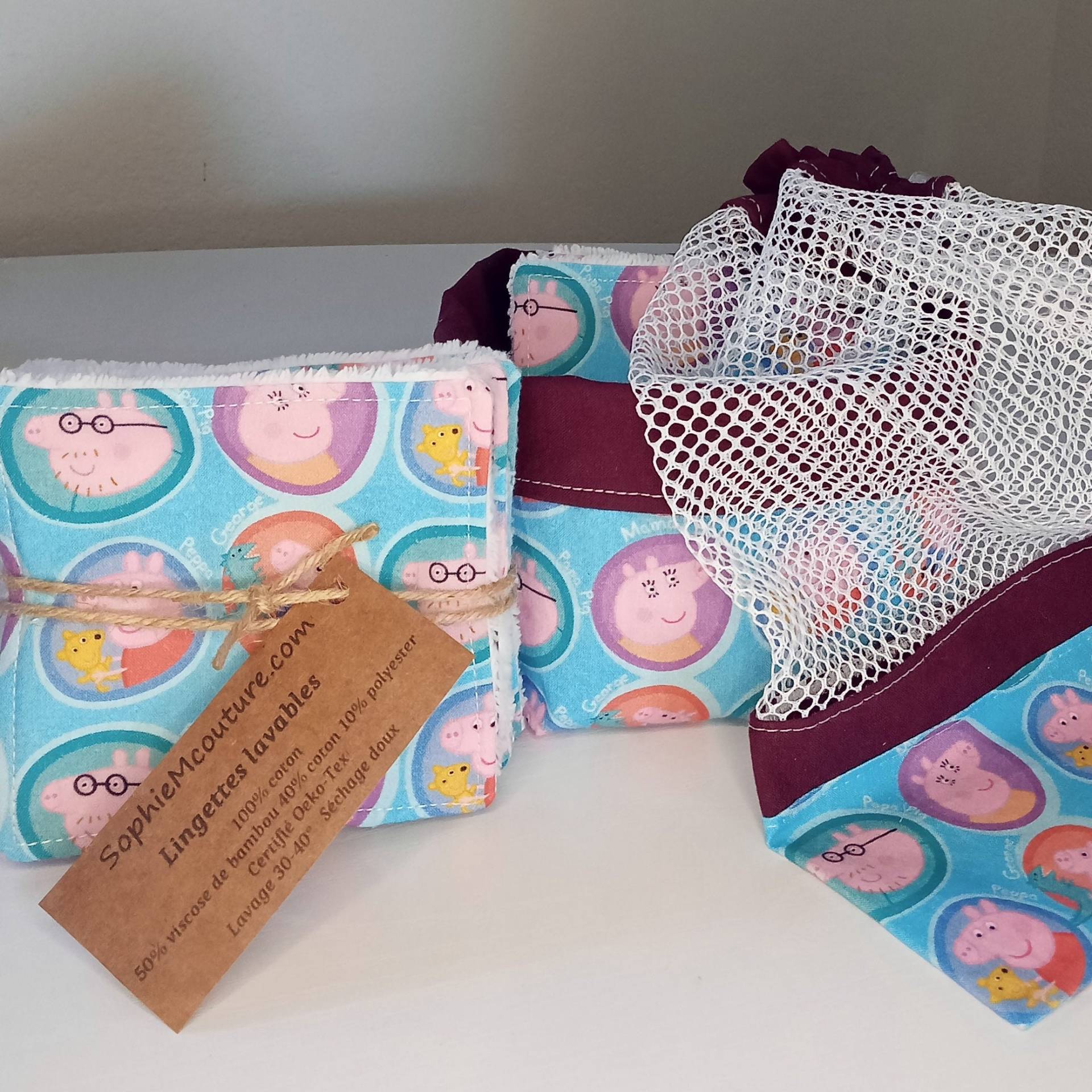 Peppa Pig - Tücher, Korb, Netz Peppa Pig - Tücher, Korb, Netz von SophieMcouture