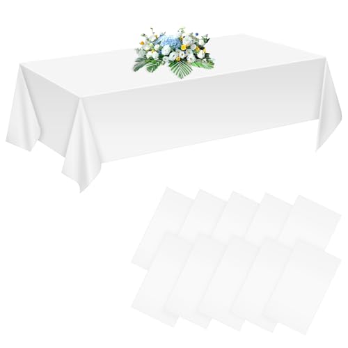 Weiße Tischdecke Einweg-Tischdecken, 10 Stück Weiß Papiertischdecke Rolle, 137 x 274 cm Rechteckige Tische PEVA wasserfeste Tischdecken für Partys Geburtstagsfeier Hochzeit Braut Babypartys Weiße Tischdecke Einweg-Tischdecken, 10 Stück Weiß Papiertischdecke Rolle, 137 x 274 cm Rechteckige Tische PEVA wasserfeste Tischdecken für Partys Geburtstagsfeier Hochzeit Braut Babypartys von Sophisticate