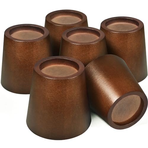 Sopicoz Betterhöhungen aus Holz, 7,6 cm, rund, Möbelerhöhungen, 6 Stück, robuste Holzbetterhöhungen für Bettgestell, Tisch, Sofa, Couch, Schreibtisch, Kommode Sopicoz Betterhöhungen aus Holz, 7,6 cm, rund, Möbelerhöhungen, 6 Stück, robuste Holzbetterhöhungen für Bettgestell, Tisch, Sofa, Couch, Schreibtisch, Kommode von Sopicoz
