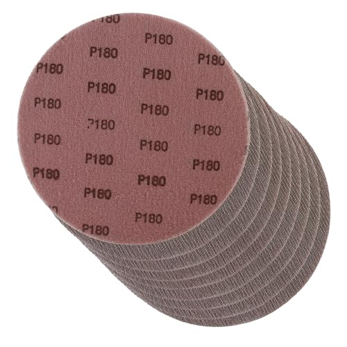 10 Stück selbsthaftende Schleifscheiben, Ø 225 mm, Körnung 180, Schleifscheiben, Netz, Ø 225 mm, selbsthaftend, kompatibel mit Giraffenschleifern, Wand- und Deckenschleifer, für Holz, Metall und Gips von SopwMap