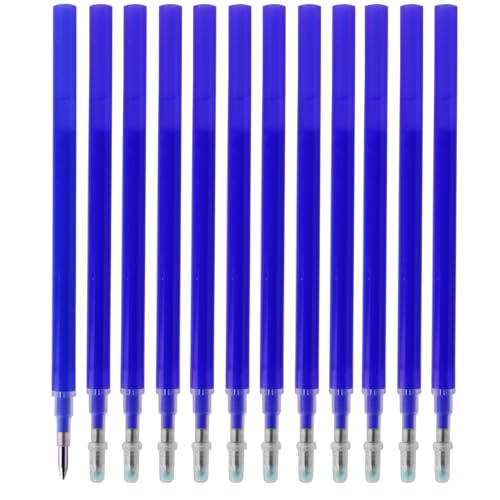 12 Stück Nachfüllminen für Gelschreiber, radierbar, Nachfüllpack für Kugelschreiber, feine Spitze 0,7 mm, Tinte intensiv, schnell trocknend, für glattes und gratfreies Schreiben 12 Stück Nachfüllminen für Gelschreiber, radierbar, Nachfüllpack für Kugelschreiber, feine Spitze 0,7 mm, Tinte intensiv, schnell trocknend, für glattes und gratfreies Schreiben von SopwMap