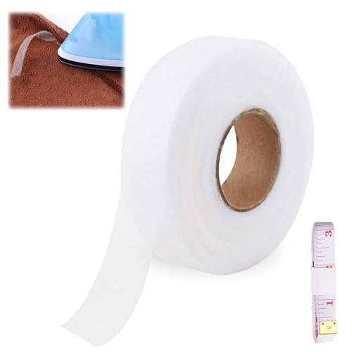 64M x 3CM Saumband zum Aufbügeln, Waschfestes Bügelband für Textilien, Vorhänge und Hosen, Einfaches Kürzen ohne Nähen, Inklusive Maßband, für Heimtextilien und Bekleidungsanpassungen 64M x 3CM Saumband zum Aufbügeln, Waschfestes Bügelband für Textilien, Vorhänge und Hosen, Einfaches Kürzen ohne Nähen, Inklusive Maßband, für Heimtextilien und Bekleidungsanpassungen von SopwMap
