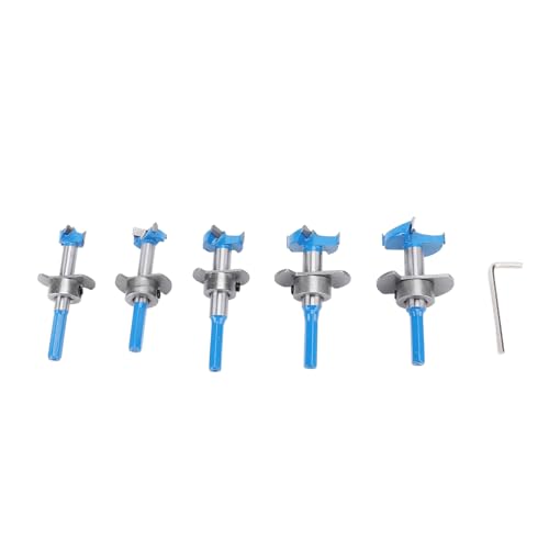 Hex Shank Boring Bits, Carbid Tipp Bohrbohrer Set mit 7 Mm Sechskantschatz für Holzbearbeitungstür Installation von Sorandy