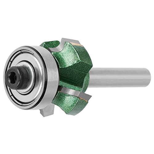 R1/R2/R3 -Kanten Trimmerschneider, Holzbearbeitungsschneider 4 Zähne Trimmschneider Kanten Trimmer Router Bit Zum Trimmen nach den Kantenbändern (1/4 * R3) von Sorandy