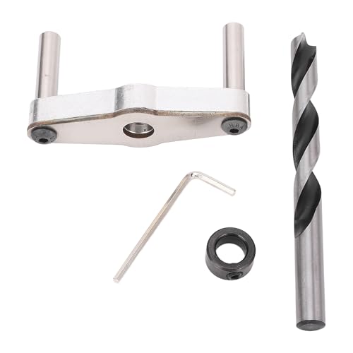 Selbst Zentrierender Dübel -Jig -Kit | 0 Bis 60 Mm Klemmbohrer für Präzise Gerade Löcher | Bit Guides Line Scriber Holzbearbeitungswerkzeug für Handbohrer, Bohrer Stop Kragen (6MM) (8 mm) (10 mm) von Sorandy