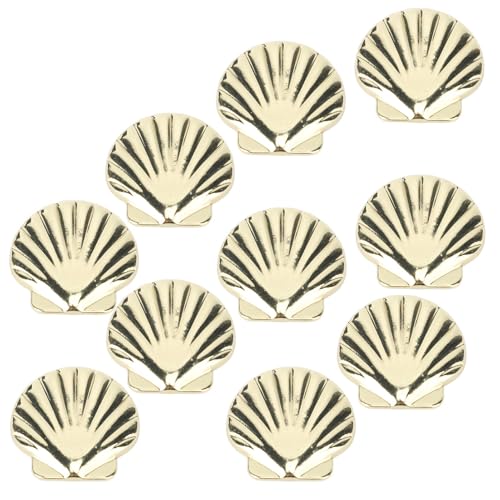 Sorandy 10 Set 33mm Gold Shell Niet für Gürtel Handtaschen Schuhe, Lederhandwerksnietset, Reparatur von Dekoration Bastelzubehör mit Leichtmetallmaterial für Lederpapierstoff von Sorandy