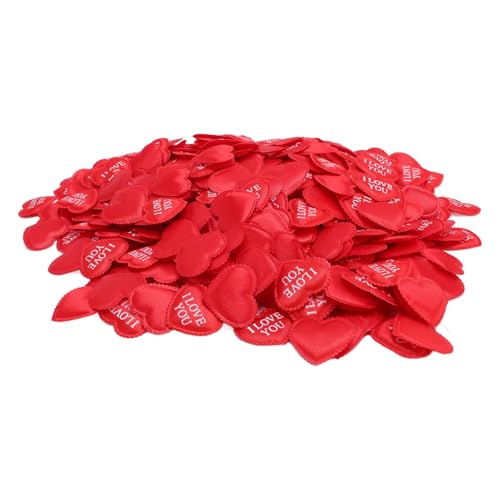 Sorandy 500 Stück Herz-Konfetti, 3 Cm, Roter Schwamm, Herzförmige Blütenblatt-Dekoration für Hochzeiten, Jubiläumspartys, Verabredungen, Verlobungen, Valentinstag, Ju von Sorandy