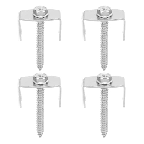 Sorandy 50pcs Edelstahlzaun nach Bestimmungen, Schwere Wiederverwendbare Drahtzaunnägel, für Gartenzaunkettenketten -Stachel -Stacheldraht mit Sechskantadapter von Sorandy