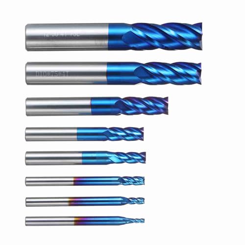 Sorandy 5pcs 4 - Flötenendmühlenbits, Hochgeschwindigkeits -Stahlfräsenschneider, Router Bits, Gerader Schaft (8PCS) von Sorandy
