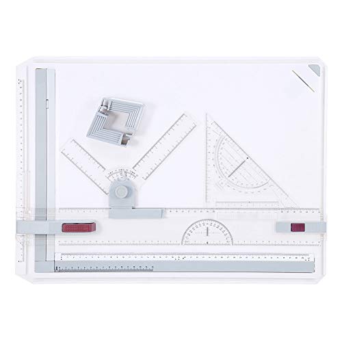 Sorandy A3 Zeichnungsbretttischkissen, Ergonomische Entwurfstabelle mit Paralleler Bewegung und Einstellbarer Winkellineer Schnellfreisetzungspapierklemme für eine Genaue und Stabile Sorandy A3 Zeichnungsbretttischkissen, Ergonomische Entwurfstabelle mit Paralleler Bewegung und Einstellbarer Winkellineer Schnellfreisetzungspapierklemme für eine Genaue und Stabile von Sorandy