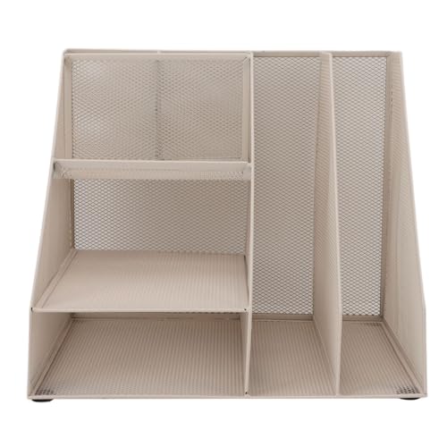 Sorandy Stapelbarer Metall -Mesh -Schreibtisch Organizer für Office Home School, 3 Tabletts 2 Stifthalter, 2 Dateikompartimente Eisendatei -Speicher mit Weißer Sorandy Stapelbarer Metall -Mesh -Schreibtisch Organizer für Office Home School, 3 Tabletts 2 Stifthalter, 2 Dateikompartimente Eisendatei -Speicher mit Weißer von Sorandy