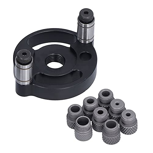 Vertical Puncher Hole Jig, Aluminiumlegierungspositionierer für Holzbearbeitung, Verstellbare Füße für Präzise Bohrungen, 8 Bohrerbuchse 3-10 Mm, Schwarz, 1pc Locator Vertical Puncher Hole Jig, Aluminiumlegierungspositionierer für Holzbearbeitung, Verstellbare Füße für Präzise Bohrungen, 8 Bohrerbuchse 3-10 Mm, Schwarz, 1pc Locator von Sorandy
