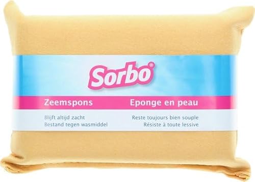 Sorbo Naturschwamm – 10 x 14 x 3,5 cm – Synthetischer Reinigungsschwamm – Streifenfreie Reinigung – Für Auto, Glas, Fliesen, Küche & Bad – Vielseitiger Schwamm für den Haushalt Sorbo Naturschwamm – 10 x 14 x 3,5 cm – Synthetischer Reinigungsschwamm – Streifenfreie Reinigung – Für Auto, Glas, Fliesen, Küche & Bad – Vielseitiger Schwamm für den Haushalt von Sorbo