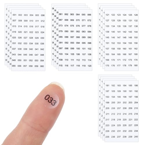 16 Blatt Zahlen Aufkleber 1-240 Nummern Aufkleber 8 mm Runde Klebepunkte Nummer Sticker Nummernaufkleber für Organisieren Codierung Büros Schließfächerheim Klassifikation 16 Blatt Zahlen Aufkleber 1-240 Nummern Aufkleber 8 mm Runde Klebepunkte Nummer Sticker Nummernaufkleber für Organisieren Codierung Büros Schließfächerheim Klassifikation von Sorcristy