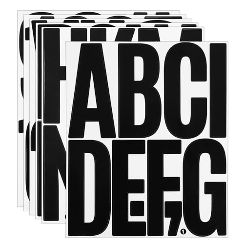 Buchstaben Zahlen Aufkleber, 12 Blatt Wasserdichte Vinyl-Zahlenaufkleber, 5 Zoll Schwarz Selbstklebende Buchstaben Sticker Für Scrapbooking, Grußkarten, Briefkasten, Diy Dekoration Buchstaben Zahlen Aufkleber, 12 Blatt Wasserdichte Vinyl-Zahlenaufkleber, 5 Zoll Schwarz Selbstklebende Buchstaben Sticker Für Scrapbooking, Grußkarten, Briefkasten, Diy Dekoration von Sorcristy