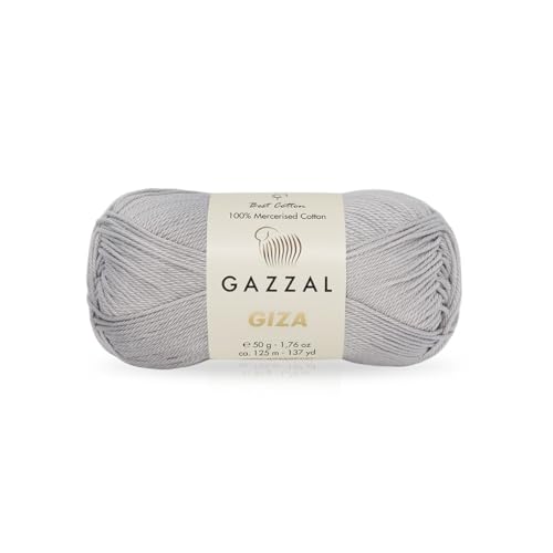 Gazzal Giza 2456 Garn aus 100 % merzerisierter Baumwolle, Sportgewicht, glatt, glänzend, Häkel- und Strickgarn, jeder Strang 50 g/125 m Gazzal Giza 2456 Garn aus 100 % merzerisierter Baumwolle, Sportgewicht, glatt, glänzend, Häkel- und Strickgarn, jeder Strang 50 g/125 m von Sorenta