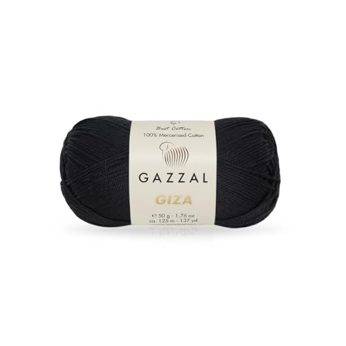 Gazzal Giza 2457 Garn aus 100 % merzerisierter Baumwolle, Sportgewicht, glatt, glänzend, Häkel- und Strickgarn, jeder Strang 50 g/125 m Gazzal Giza 2457 Garn aus 100 % merzerisierter Baumwolle, Sportgewicht, glatt, glänzend, Häkel- und Strickgarn, jeder Strang 50 g/125 m von Sorenta